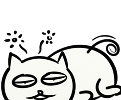 LAZY KITTEN (ENGLISH VERSION) sticker #10618512