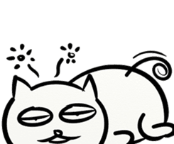 LAZY KITTEN (ENGLISH VERSION) sticker #10618512