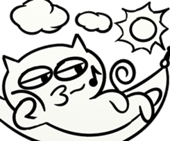 LAZY KITTEN (ENGLISH VERSION) sticker #10618520