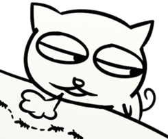 LAZY KITTEN (ENGLISH VERSION) sticker #10618528