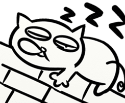 LAZY KITTEN (ENGLISH VERSION) sticker #10618532