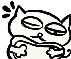 LAZY KITTEN (ENGLISH VERSION) sticker #10618533