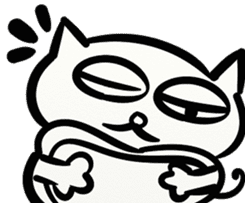 LAZY KITTEN (ENGLISH VERSION) sticker #10618533