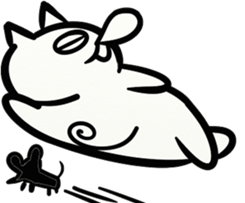 LAZY KITTEN (ENGLISH VERSION) sticker #10618536