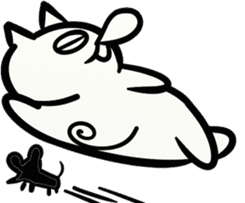 LAZY KITTEN (ENGLISH VERSION) sticker #10618536