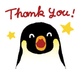 Parent-child penguin sticker #10618625