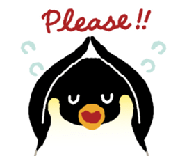 Parent-child penguin sticker #10618632