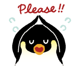 Parent-child penguin sticker #10618632