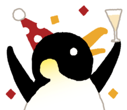 Parent-child penguin sticker #10618633