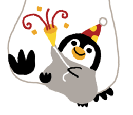 Parent-child penguin sticker #10618637