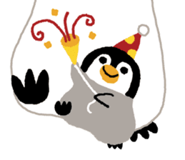 Parent-child penguin sticker #10618637