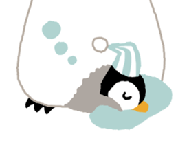 Parent-child penguin sticker #10618638