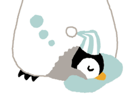 Parent-child penguin sticker #10618638