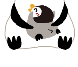 Parent-child penguin sticker #10618639