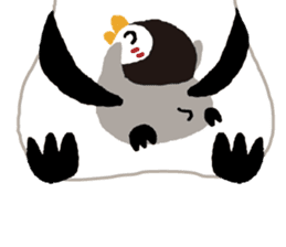 Parent-child penguin sticker #10618639