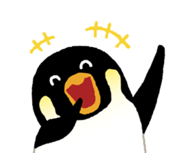 Parent-child penguin sticker #10618640