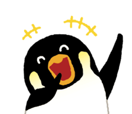 Parent-child penguin sticker #10618640