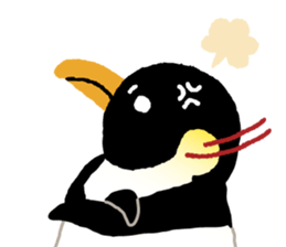 Parent-child penguin sticker #10618642