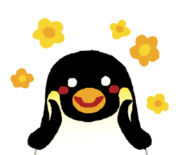 Parent-child penguin sticker #10618643