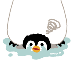 Parent-child penguin sticker #10618645