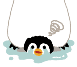 Parent-child penguin sticker #10618645