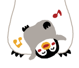 Parent-child penguin sticker #10618647