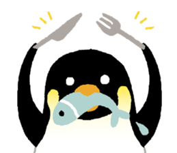 Parent-child penguin sticker #10618648