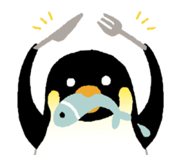 Parent-child penguin sticker #10618648
