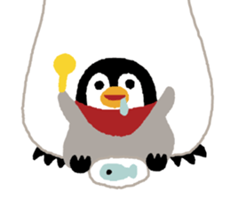 Parent-child penguin sticker #10618652
