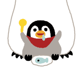 Parent-child penguin sticker #10618652