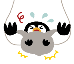 Parent-child penguin sticker #10618654