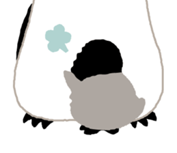 Parent-child penguin sticker #10618655