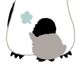 Parent-child penguin sticker #10618655