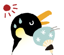 Parent-child penguin sticker #10618658