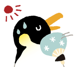 Parent-child penguin sticker #10618658