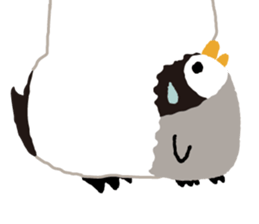 Parent-child penguin sticker #10618660