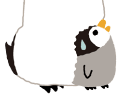 Parent-child penguin sticker #10618660