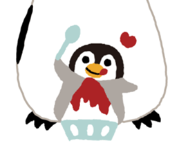Parent-child penguin sticker #10618662