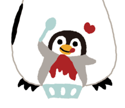 Parent-child penguin sticker #10618662
