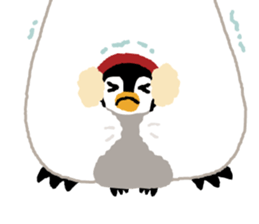 Parent-child penguin sticker #10618663