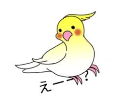 Balloon and bird (cockatiel) sticker #10618925
