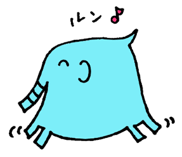 elephant & chick sticker #10619048