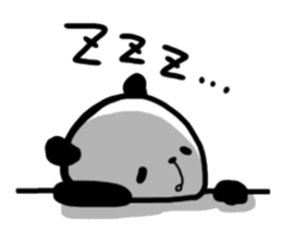 Loose languid panda sticker #10619155