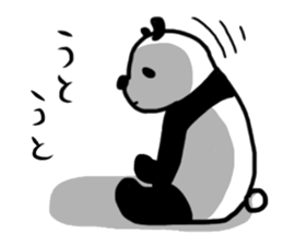 Loose languid panda sticker #10619172