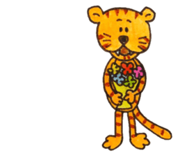 Tiger baby "Roa" sticker #10619458