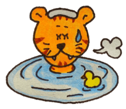 Tiger baby "Roa" sticker #10619466