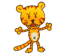 Tiger baby "Roa" sticker #10619479