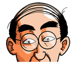 Combover is not require words. sticker #10619753