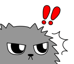 Spherical fluffy cat sticker #10619926