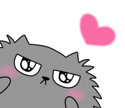 Spherical fluffy cat sticker #10619934